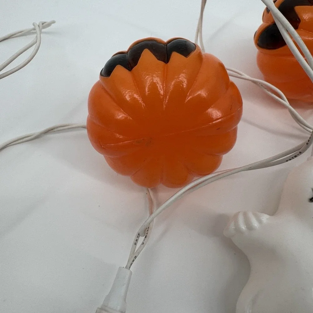Vintage Halloween Ghost & Jack-O-Lantern String Lights‎ – Tested & Working Retro